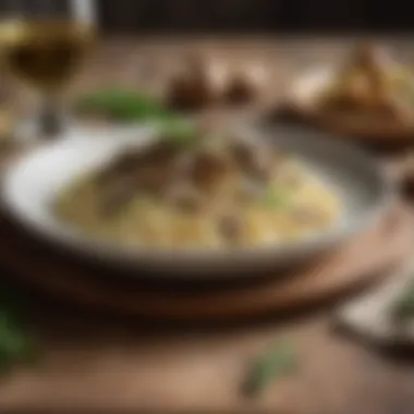 A classic Italian risotto served with seasonal mushrooms and fresh herbs