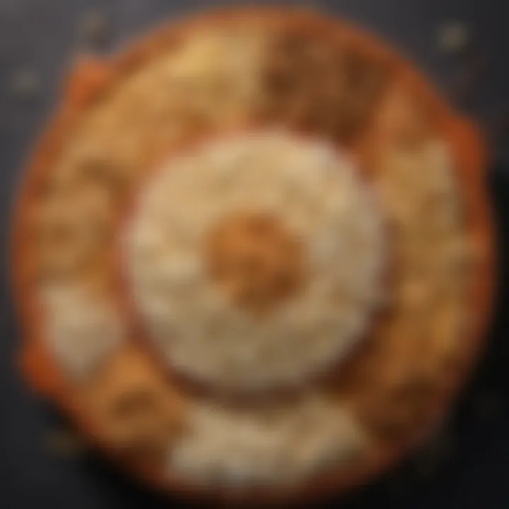 A platter displaying various popcorn and peanut butter snacks, highlighting creativity.