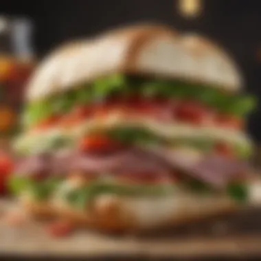 Nutritious Wholesome Sandwich A simple yet nutritious sandwich with wholesome ingredients.