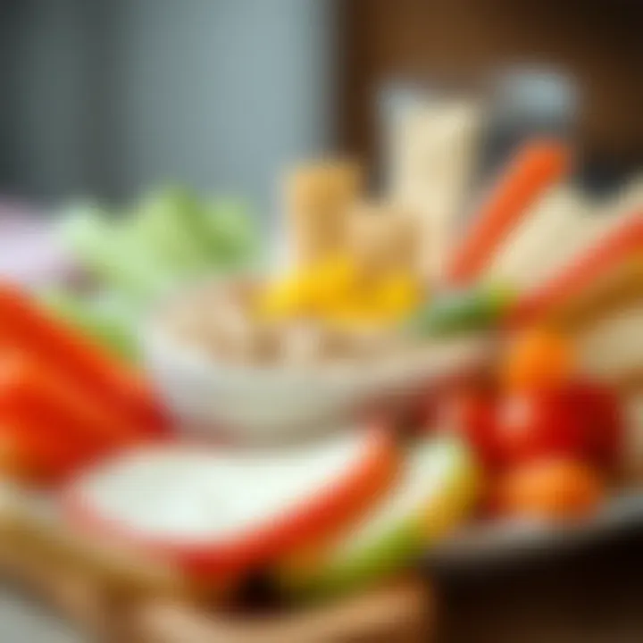 Savory Pinto Bean Dip A creative pinto bean dip served with fresh vegetable sticks