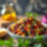 A vibrant pinto bean salad bursting with colors and textures