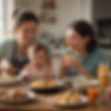 Mealtime Bonding with Infants Parents enjoying mealtime with their baby
