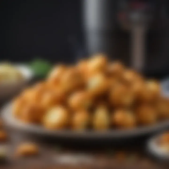 Flavor-packed air fryer cauliflower bites with seasoning