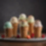 Delicious assortment of keto ice cream flavors