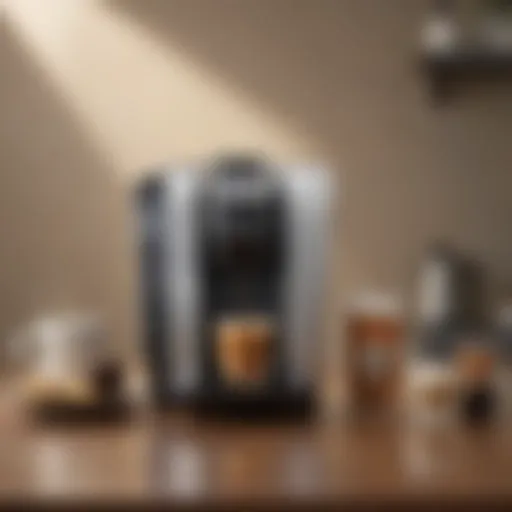 Keurig coffee maker showcasing various filter types