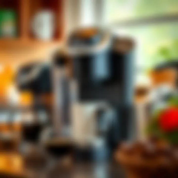 Illustration comparing different Keurig models and their features