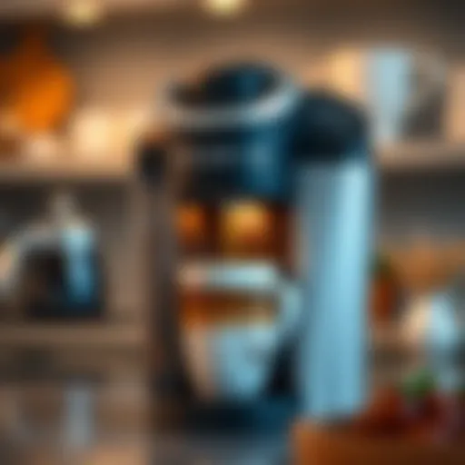 A modern Keurig coffee maker showcasing sleek design