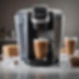 Keurig coffee maker showcasing iced setting features