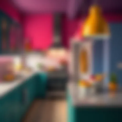 Vibrant Color Schemes for Kitchen Spaces A vibrant kitchen featuring a custom color scheme that enhances the atmosphere