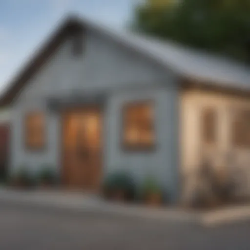 Exterior view of the Machine Shed restaurant showcasing its rustic charm