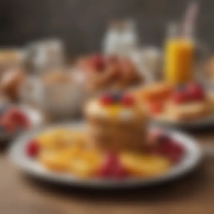 A vibrant assortment of healthy breakfast options.