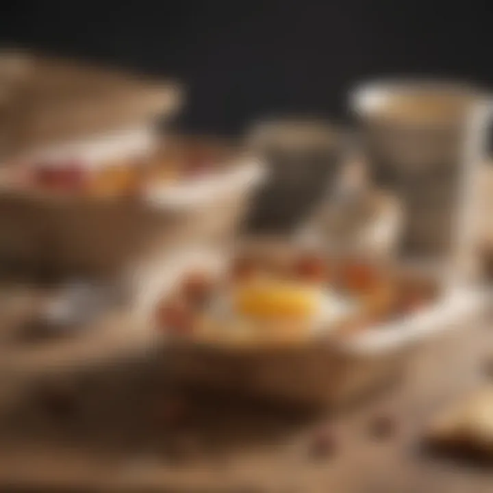 Sustainable packaging used for mail order breakfast delivery.