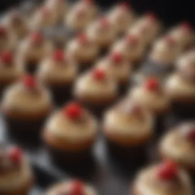 Shipping Cupcakes with Care Shipping label on a box of cupcakes ready to be sent