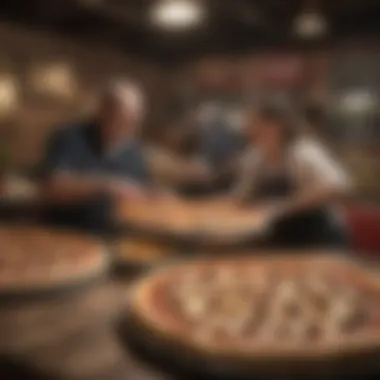 Community Engagement at Massey's Pizza Community members enjoying their time at Massey's Pizza