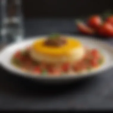 Vibrant Dish by a Young Culinary Artist A young chef showcasing a vibrant dish