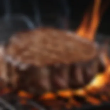 Searing Techniques for Rib Eye Steak Perfectly seared rib eye steak on the grill