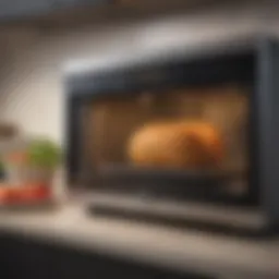 A pristine microwave interior showcasing cleanliness