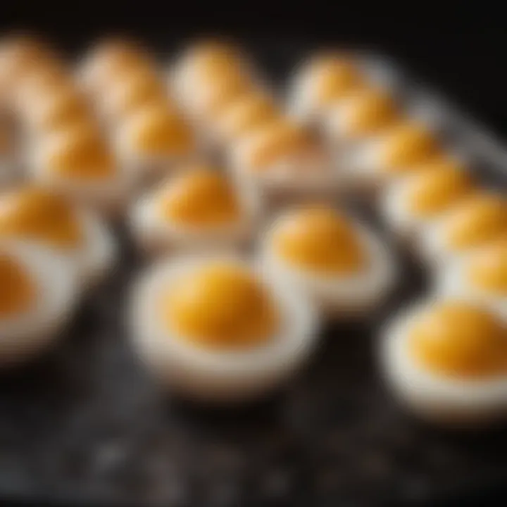 Cooling process of boiled eggs