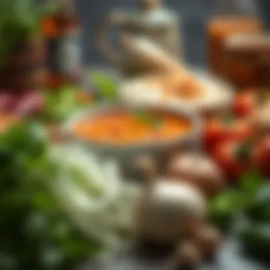 Fresh Ingredients for Thai Red Curry An array of fresh ingredients for authentic Thai red curry