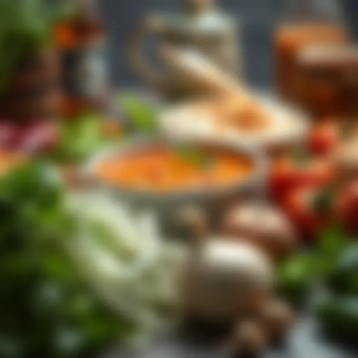 Fresh Ingredients for Thai Red Curry An array of fresh ingredients for authentic Thai red curry