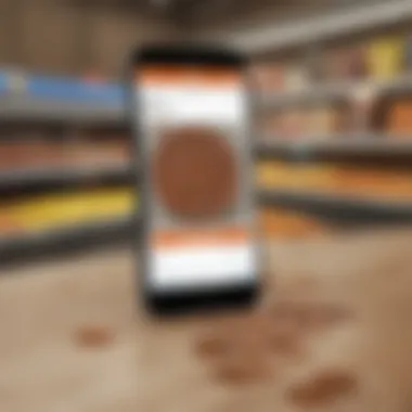 Smartphone displaying a penny shopping app with discounts