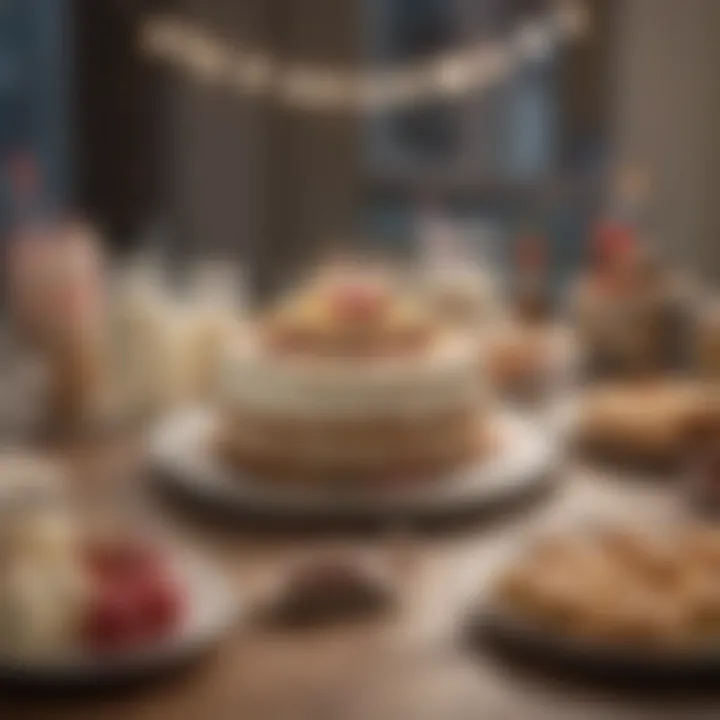 Celebration Table with Milk Bar Birthday Cake Centerpiece