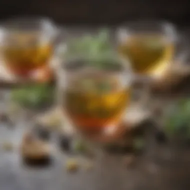 A selection of herbal teas that serve as sugar alternatives