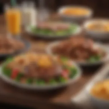 A colorful selection of healthy dishes from Texas Roadhouse