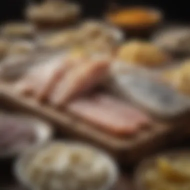 Artisanal Salted Cod Market An artisanal market displaying various types of salted cod