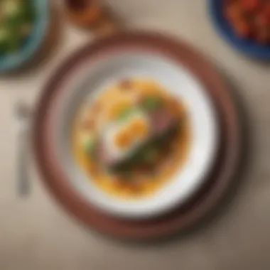 Beautifully arranged keto meal on a stylish plate