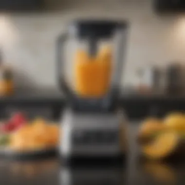 Detailed view of the Ninja Professional blender showcasing its sleek design