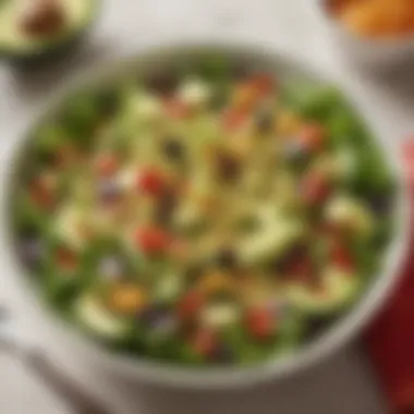 Vibrant Salad for Heart Health Colorful salad with avocados and seeds
