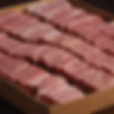 A selection of premium cuts of meat presented in an elegant box