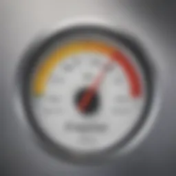 Optimal temperature gauge for freezer settings