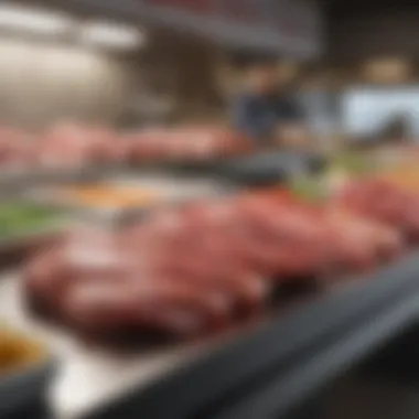 User-friendly interface of an online meat and seafood store