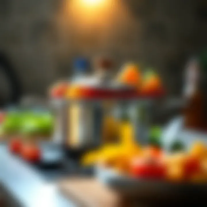 Stainless steel oven pot with vibrant vegetables