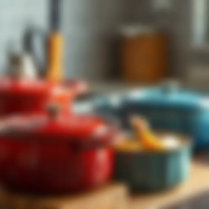 Variety of oven pots in different materials