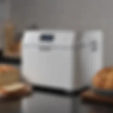 A sleek Panasonic bread maker with an intuitive control panel