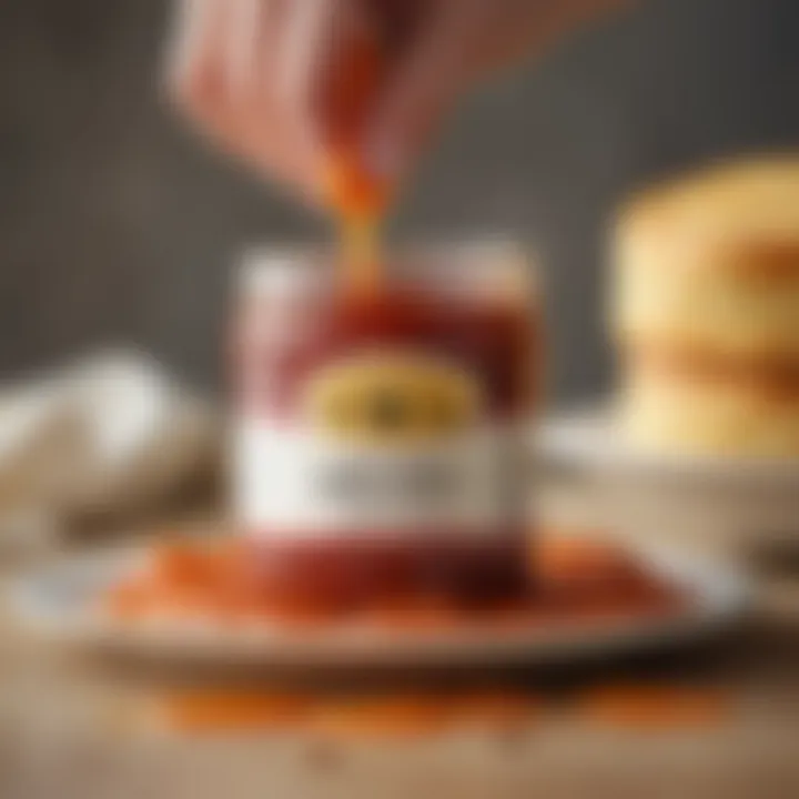 A close-up of a rich sauce made from Polly O cheese