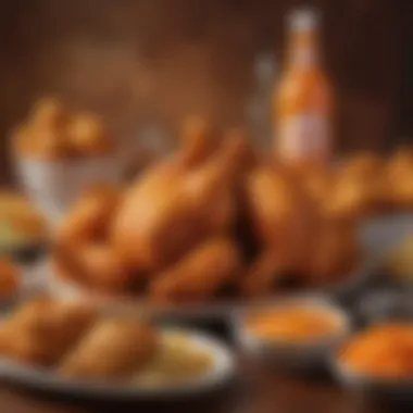 Delicious Popeyes chicken on a platter