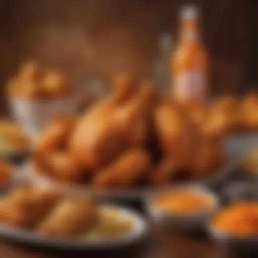 Delicious Popeyes chicken on a platter