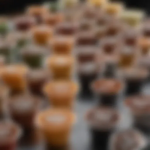 A selection of premium Keurig pods showcasing diverse flavors and brands.