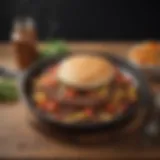 Savory hamburger meat skillet dish