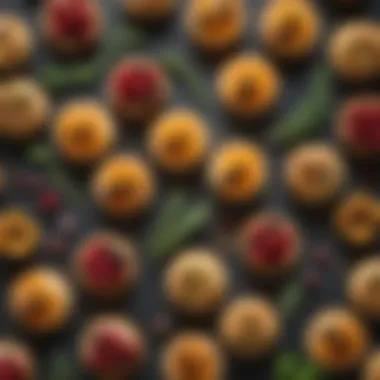 Seasonal Tartlets Arrangement A sophisticated array of bite-sized tartlets filled with seasonal ingredients and herbs