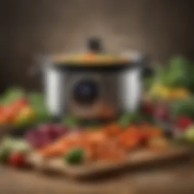 Fresh Ingredients for Flavorful Dishes A beautifully arranged assortment of fresh vegetables for slow cooking