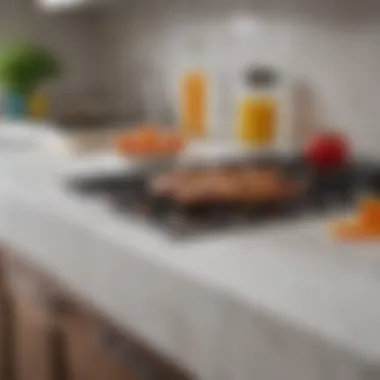 Efficient Countertop Layout Functional layout of a well-organized countertop