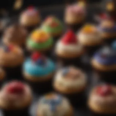 Delicious bite-sized cupcakes topped with unique designs