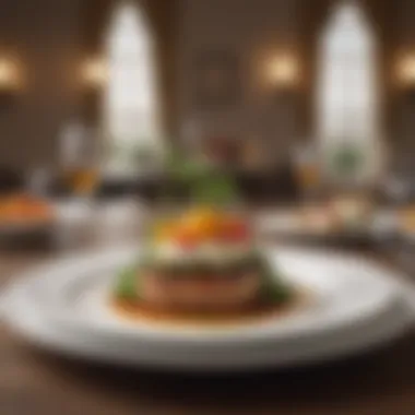 Elegant Culinary Presentation An elegant dining setup featuring unique culinary presentations.