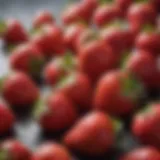 Fresh, vibrant strawberries arranged beautifully