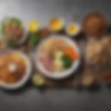 Components of a Balanced Meal Balanced meal with protein, healthy fats, and complex carbohydrates